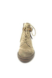 Fugitive Flat Ankle Boot With Leopard Strap