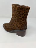 Fugitive Block Heel Pointed Ankle Boot. Inside Zip Opening.
