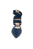 Marian Elasticated Straps Heel With Back Zip Opening