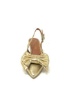 Marian Soft Leather Slingback With Bow Trim