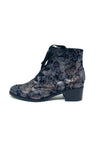 Fugitive Patterned Ankle Boot With Laces and Boots side Zip