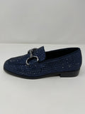 Pedro Anton Loafer With Buckle Trim And Self Coloured Diamanté Upper