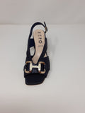La Repo Block Heel Sandal With Buckle Trim.