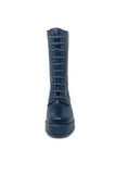 Valerias 3/4 Boot With Elastic Laces And Zip Opening