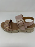 Valerias Low Wedge Sandal.