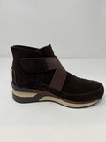 Mamzelle Wedge Shoe With Elastic Straps And Velcro Grip.