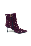 Pedro Anton Suede Boot With Gold Stud Detail
