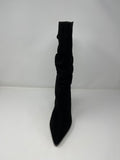 Pedro Anton Ruched Suede Pull On Three Quarter Boot.