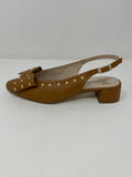 Marian Slingback With Bow and Gold Stud Detail