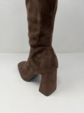 Pedro Anton Stretch Leg Knee High Block Heel Boot.