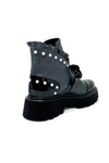 Marco Moreo Biker Boot With Pearl Studs