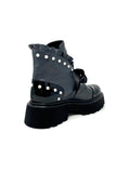 Marco Moreo Biker Boot With Pearl Studs