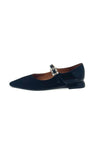 Marian Flat Pointed Mary Jane With Diamanté Buckle