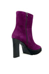 Marian Suede Platform Ankle Boot with Ridged Sole