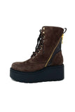 Marco Moreo Flatform Boot With Double Zips And Laces