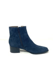 Fugitive Ankle Boot With Outside Zip Detail And Leopard Trim