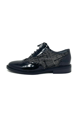 Fugitive Patent/Check Print Laced Brogue