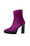 Marian Suede Platform Ankle Boot with Ridged Sole