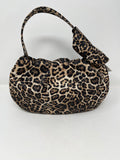 Marian Block Heel Sandal. Leather/Satin, Leopard Print. Heel Height: 6cms.