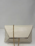 Marian Clutch Bag With Chain. Colour: Cotton/Silver. Fuschia/Orange.