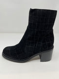 Mamzelle Block Heel Ankle Boot With Inside Zip.