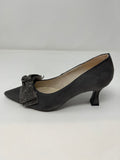 Marian Mid Heel Court With Diamanté Bow.