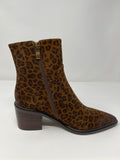 Fugitive Block Heel Pointed Ankle Boot. Inside Zip Opening.
