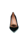 Fratelli Russo Stiletto Court Shoe With Red Stone Trim