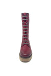 Valerias 3/4 length Biker Boot with Elastic Lace Effect