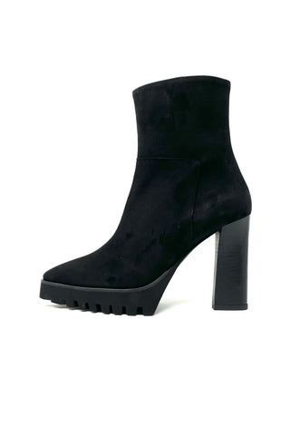 Marian Suede Platform Ankle boot with Ridged Sole