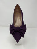 Marian Mid Heel Court Shoe With Bow Trim.