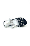 Marco Moreo Flat Sandal With Silver Studs.