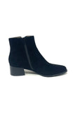 Fugitive Ankle Boot With Outside Zip and Leopard Trim