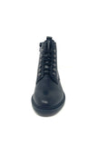 Fugitive Flat Ankle Boot With Pewter Studs