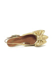 Marian Soft Leather Slingback With Bow Trim