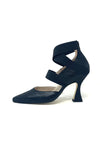 Marian Elasticated Strap Heel With Back Zip Opening