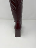 Pedro Anton Stretch Leg Knee High Boot With Block Heel.