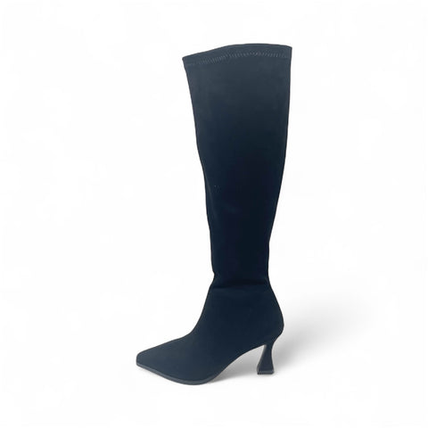 Pedro Anton Pointed Knee High with Stretch Leg and Full Leg Side Zip