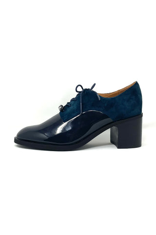 Mam'zelle Patent/Suede Laced Brogue