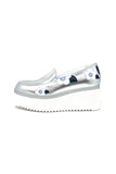 Marco Moreo Slip On Flatform With Flower Pattern.
