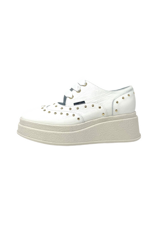 Marco Moreo Ribbon Tie Wedge With Stud Detail.
