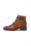 Fugitive Ankle Boot With Elastic Straps