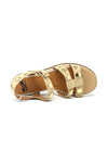 Mam'zelle Wedge Sandal With Gold Studs.