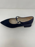 Marian Flat Pointed Mary Jane With Diamanté Buckle