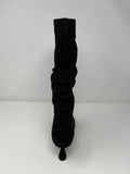 Pedro Anton Ruched Suede Pull On Three Quarter Boot.