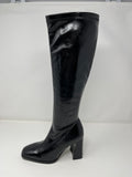 Pedro Anton Stretch Leg Knee High Boot With Block Heel.