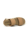La Repo Flat Double Strap Sandal With Stud Detail