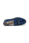 Marian Classic Loafer With Pewter Buckle Trim