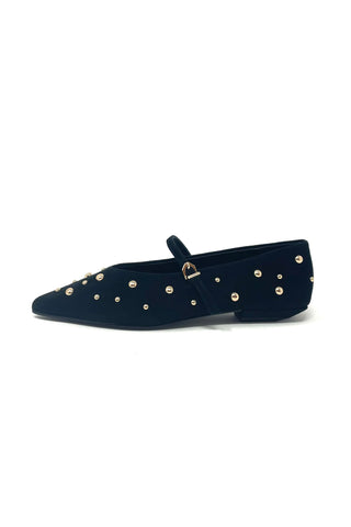 Pedro Anton Pointed Mary Jane with Gold Studs