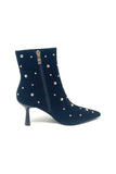 Pedro Anton Suede Boot With Gold Stud Detail